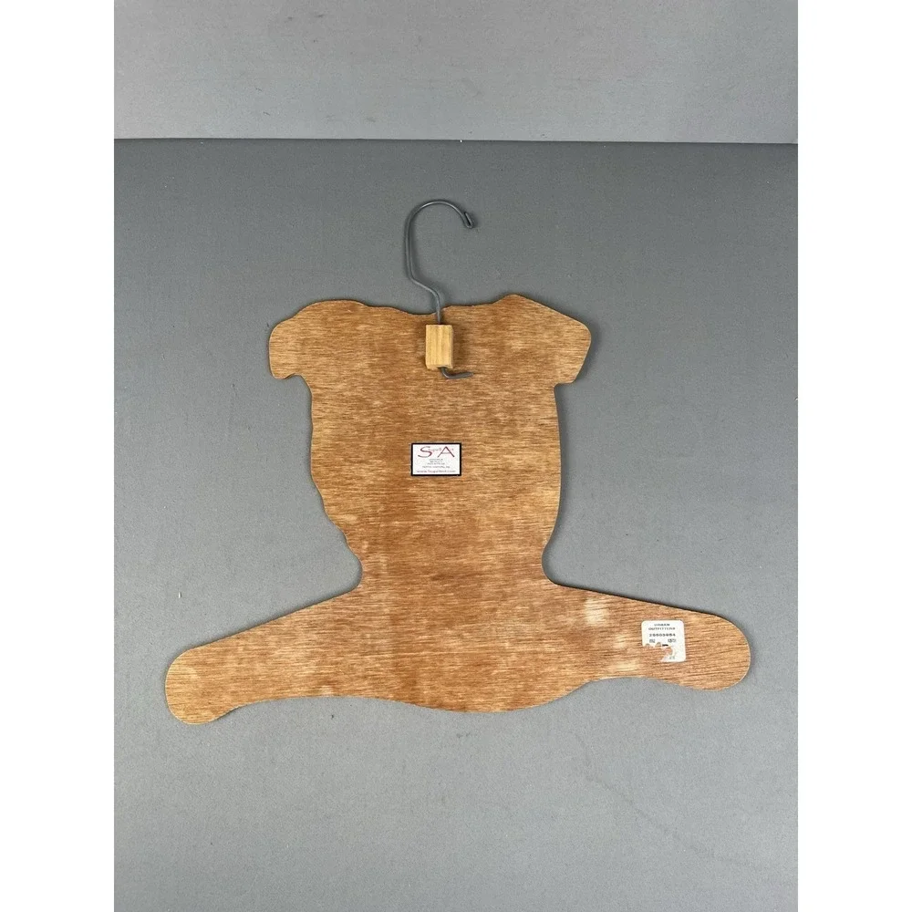 Annie Rhinehart Irish Pub Bulldog Wooden Hanger Stupell Art Vintage
